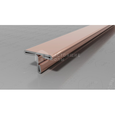 Профиль Т-образный Neexy PVS90-15 нержавеющая сталь розовый зеркальный, 2700*14*9 мм