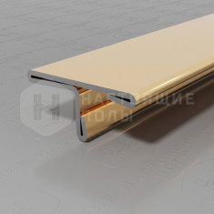 PVS91-05 нержавеющая сталь золото зеркальное, 2700*20*9 мм
