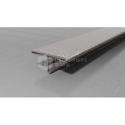 Профиль Т-образный Neexy PVS91-10 нержавеющая сталь тисненая, 2700*20*9 мм