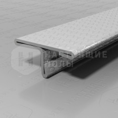 PVS91-12 нержавеющая сталь тисненый серый, 2700*20*9 мм