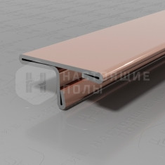 PVS91-15 нержавеющая сталь розовый зеркальный, 2700*20*9 мм