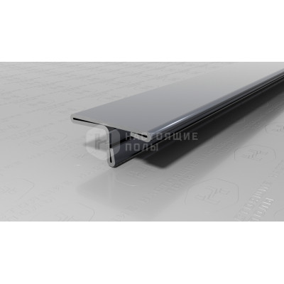Профиль Т-образный Neexy PVS91-21 нержавеющая сталь антрацит зеркальный, 2700*20*9 мм