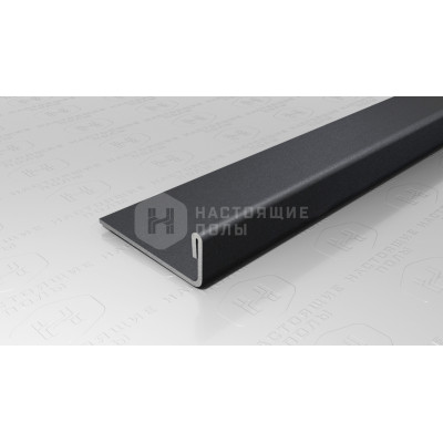 Профиль L-образный Neexy PVS92-17 нержавеющая сталь песок черный, 2700*24*8.8 мм