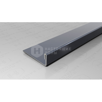 Профиль L-образный Neexy PVS92-21 нержавеющая сталь антрацит зеркальный, 2700*24*8.8 мм