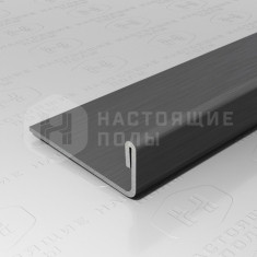 PVS92-22 нержавеющая сталь антрацит браш, 2700*24*8.8 мм