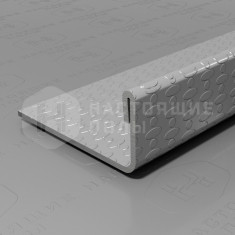 PVS93-12 нержавеющая сталь тисненый серый, 2700*24*10.8 мм