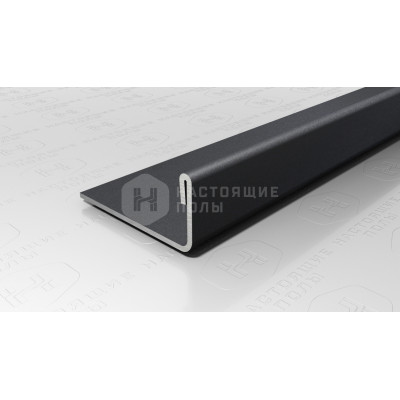 Профиль L-образный Neexy PVS93-17 нержавеющая сталь песок черный, 2700*24*10.8 мм