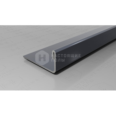 Профиль L-образный Neexy PVS93-21 нержавеющая сталь антрацит зеркальный, 2700*24*10.8 мм