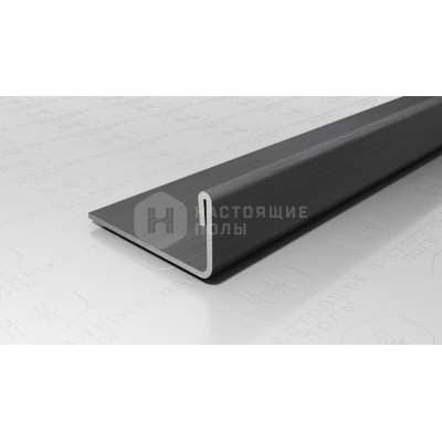 Профиль L-образный Neexy PVS93-22 нержавеющая сталь антрацит браш, 2700*24*10.8 мм