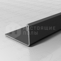 PVS94-18 нержавеющая сталь черный браш блестящий, 2700*24*13.3 мм