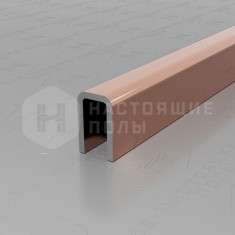 PVS95-15 нержавеющая сталь розовый зеркальный, 2700*8*5 мм