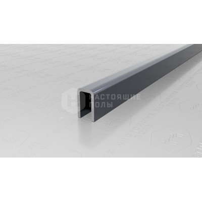 Профиль П-образный Neexy PVS95-21 нержавеющая сталь антрацит зеркальный, 2700*8*5 мм