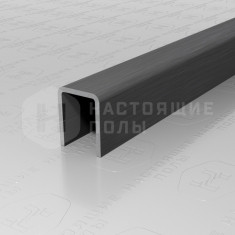 PVS96-22 нержавеющая сталь антрацит браш, 2700*10*8 мм