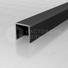 PVS97-18 нержавеющая сталь черный браш блестящий, 2700*10*10 мм