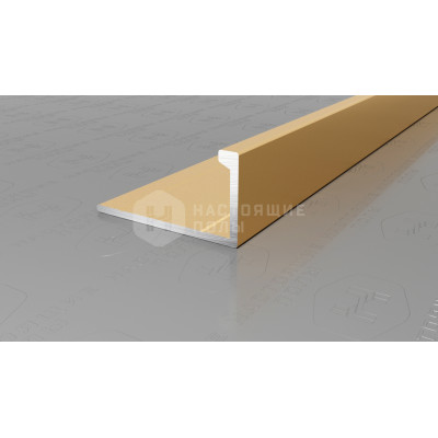 Профиль L-образный алюминиевый Neexy PV02-04 золото матовое, 2700*21.5*11 мм