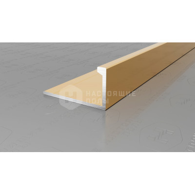 Профиль L-образный алюминиевый Neexy PV02-05 золото блестящее, 2700*21.5*11 мм