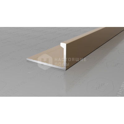 Профиль L-образный алюминиевый Neexy PV02-08 шампань матовая, 2700*21.5*11 мм