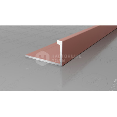 Профиль L-образный алюминиевый Neexy PV02-14 розовый матовый, 2700*21.5*11 мм