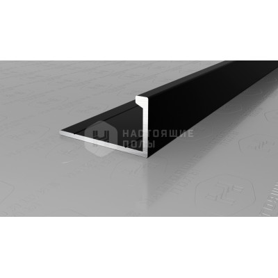 Профиль L-образный алюминиевый Neexy PV02-18 черный матовый, 2700*21.5*11 мм