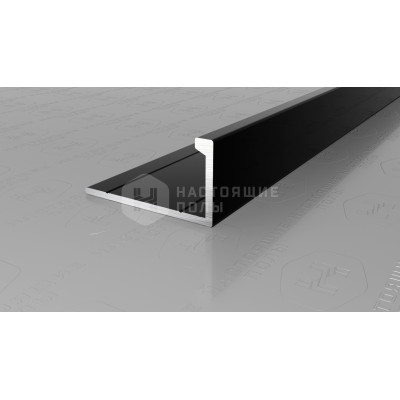 Профиль L-образный алюминиевый Neexy PV02-19 черный блестящий, 2700*21.5*11 мм