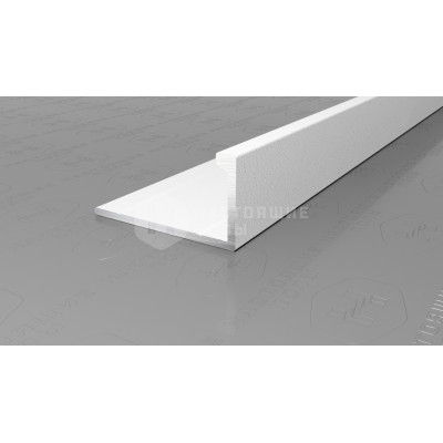 Профиль L-образный алюминиевый Neexy PV02-41 муар белый, 2700*21.5*11 мм