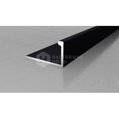 Профиль L-образный алюминиевый Neexy PV02-42 муар черный, 2700*21.5*11 мм