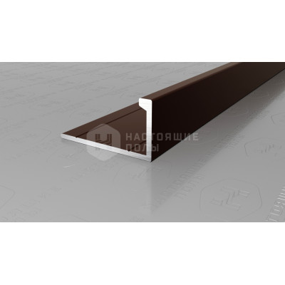 Профиль L-образный алюминиевый Neexy PV02-47 темная бронза матовая, 2700*21.5*11 мм