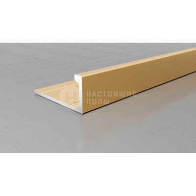 Профиль L-образный алюминиевый Neexy PV01-04 золото матовое, 2700*21.5*9 мм