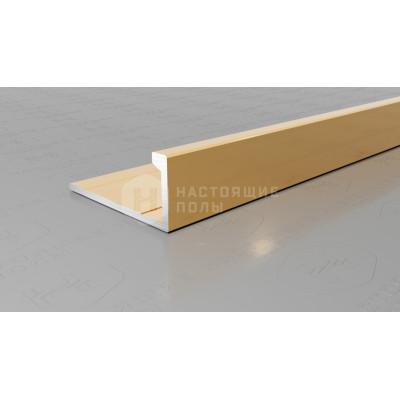 Профиль L-образный алюминиевый Neexy PV01-05 золото блестящее, 2700*21.5*9 мм