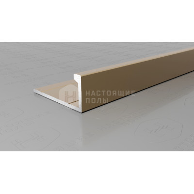 Профиль L-образный алюминиевый Neexy PV01-08 шампань матовая, 2700*21.5*9 мм