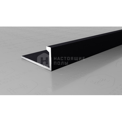 Профиль L-образный алюминиевый Neexy PV01-42 муар черный, 2700*21.5*9 мм