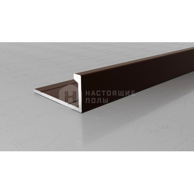 Профиль L-образный алюминиевый Neexy PV01-47 темная бронза матовая, 2700*21.5*9 мм