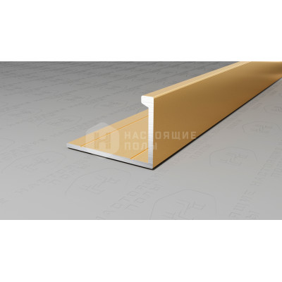 Профиль L-образный алюминиевый Neexy PV03-04 золото матовое, 2700*21.5*13.5 мм