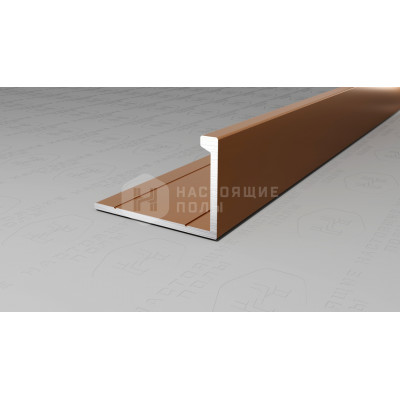 Профиль L-образный алюминиевый Neexy PV03-06 бронза матовая, 2700*21.5*13.5 мм