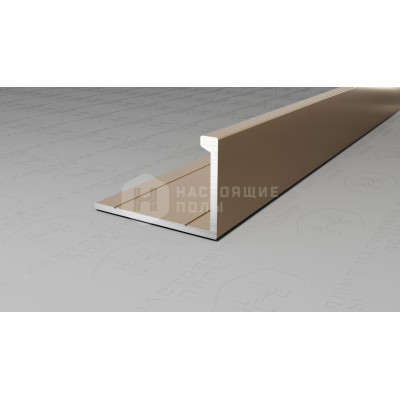 Профиль L-образный алюминиевый Neexy PV03-08 шампань матовая, 2700*21.5*13.5 мм