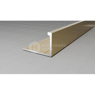Профиль L-образный алюминиевый Neexy PV03-09 шампань блестящая, 2700*21.5*13.5 мм