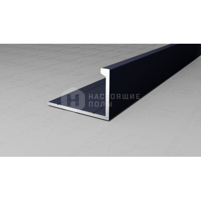 Профиль L-образный алюминиевый Neexy PV03-44 муар антрацит, 2700*21.5*13.5 мм