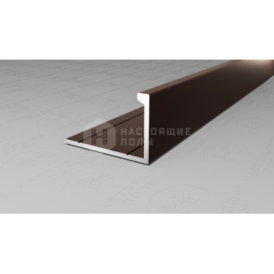 Профиль L-образный алюминиевый Neexy PV03-47 темная бронза матовая, 2700*21.5*13.5 мм