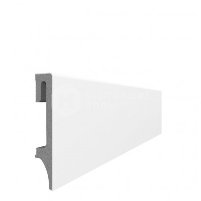 Плинтус Vox Espumo ESP-201 белый, 2400*80*16 мм