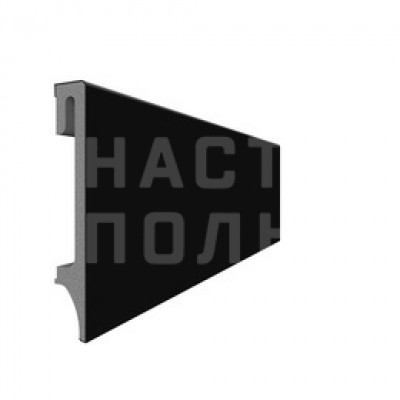 Плинтус Vox Espumo ESP-406 черный, 2400*100*16 мм