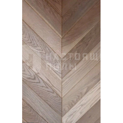 Паркет французская елка Kraft Parkett 908 Дуб Рустик, 500*100*13.5 мм