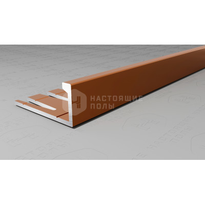 Профиль L-образный алюминиевый гибкий Neexy PV04-06 бронза матовая, 2700*21.5*9 мм