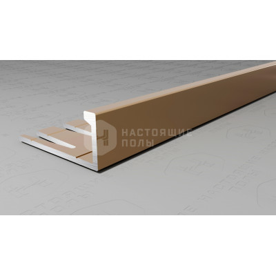 Профиль L-образный алюминиевый гибкий Neexy PV04-08 шампань матовая, 2700*21.5*9 мм