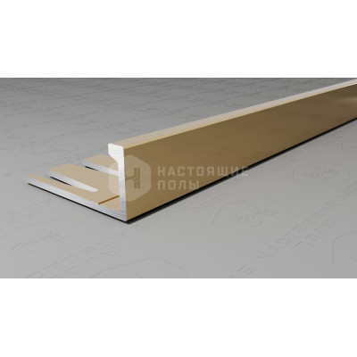 Профиль L-образный алюминиевый гибкий Neexy PV04-09 шампань блестящая, 2700*21.5*9 мм