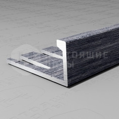 PV04-45 серебро блестящее браш, 2700*21.5*9 мм