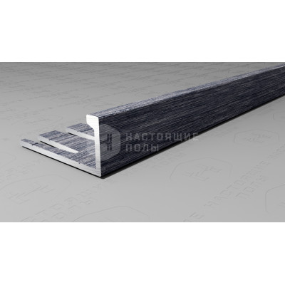 Профиль L-образный алюминиевый гибкий Neexy PV04-45 серебро блестящее браш, 2700*21.5*9 мм