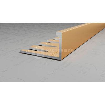 Профиль L-образный алюминиевый гибкий Neexy PV05-04 золото матовое, 2700*21.5*11 мм