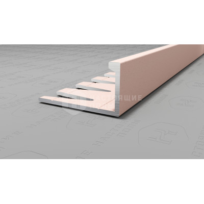 Профиль L-образный алюминиевый гибкий Neexy PV05-43 муар бежевый, 2700*21.5*11 мм
