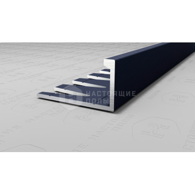 Профиль L-образный алюминиевый гибкий Neexy PV05-44 муар антрацит, 2700*21.5*11 мм