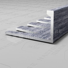 PV05-45 серебро блестящее браш, 2700*21.5*11 мм